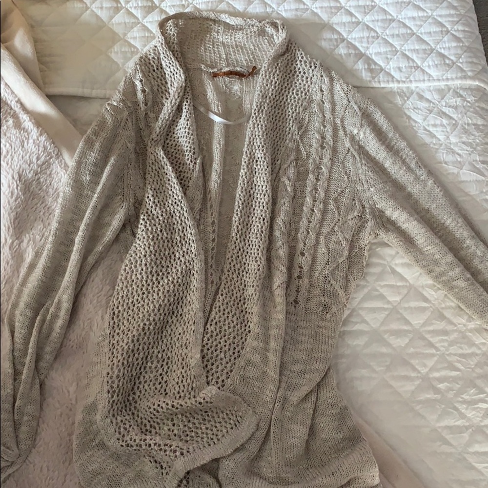 Cream colored cardigan